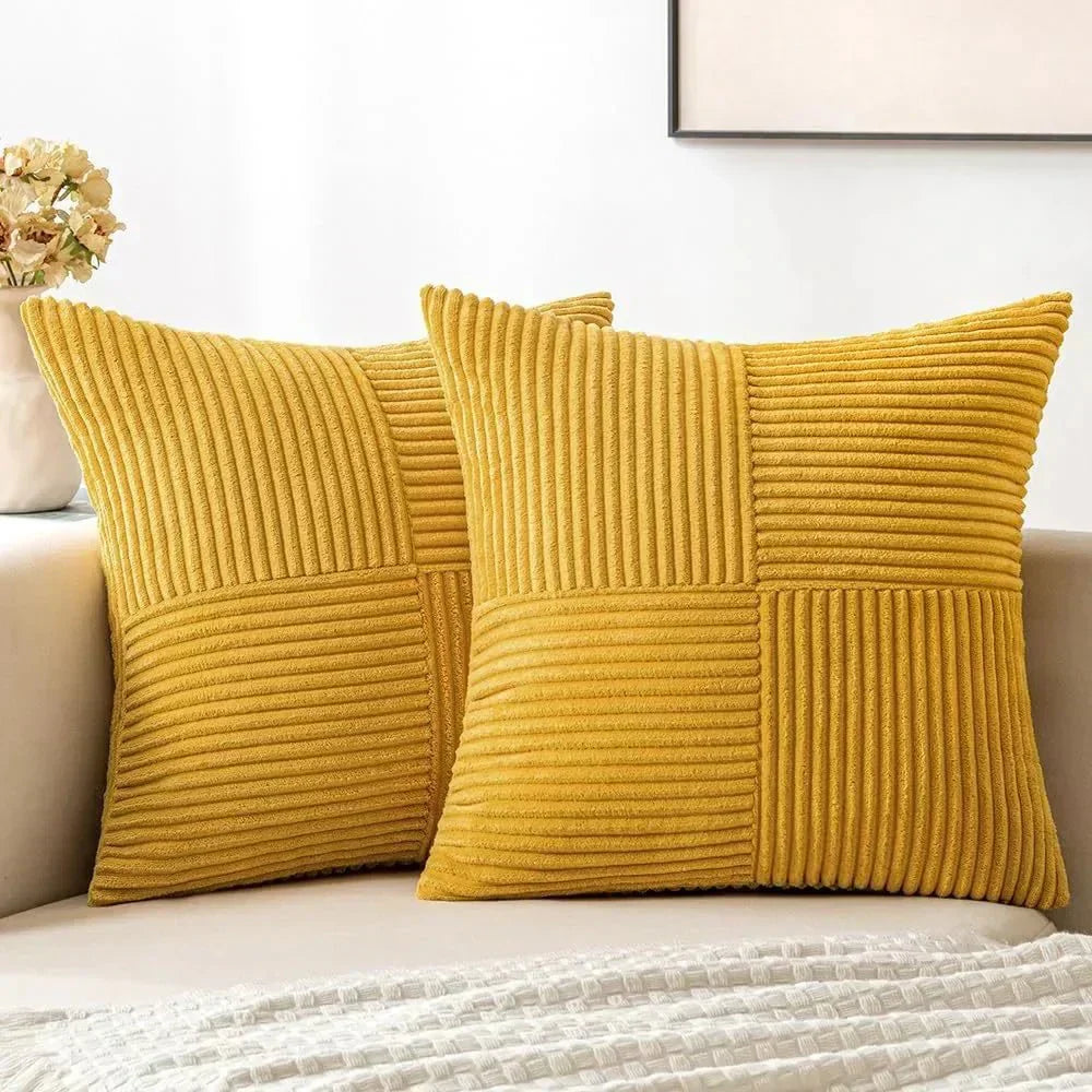 Wearclo | Textured Ribbed Cushion Cover