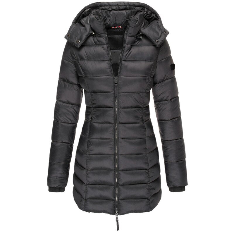 Wearclo The best and coziest winter jacket with hood and zipper