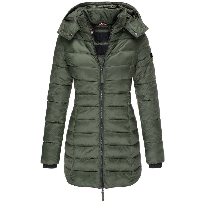 Wearclo The best and coziest winter jacket with hood and zipper