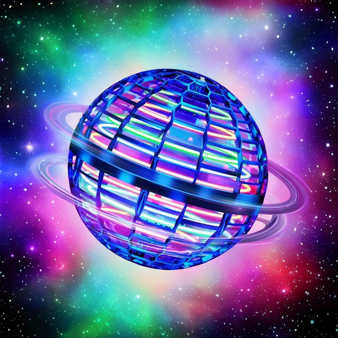 Wearclo | The Original Flying Orb Ball | Aerodynamic Flight Spinner with LED Effects | 360° Rotation & Boomerang Function | Shock-Resistant Housing & USB Fast Charging