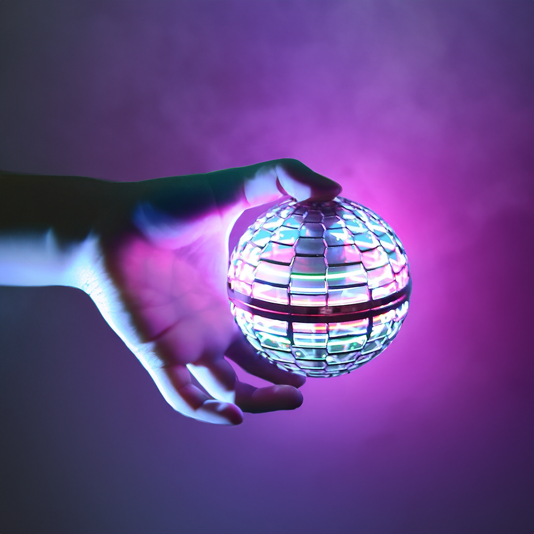 Wearclo | The Original Flying Orb Ball | Aerodynamic Flight Spinner with LED Effects | 360° Rotation & Boomerang Function | Shock-Resistant Housing & USB Fast Charging