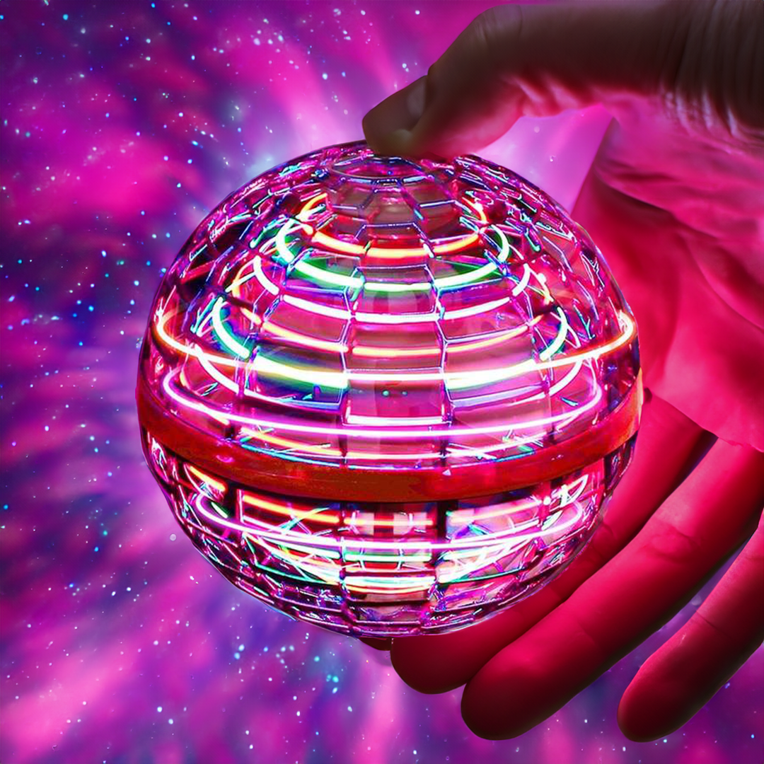 Wearclo | The Original Flying Orb Ball | Aerodynamic Flight Spinner with LED Effects | 360° Rotation & Boomerang Function | Shock-Resistant Housing & USB Fast Charging