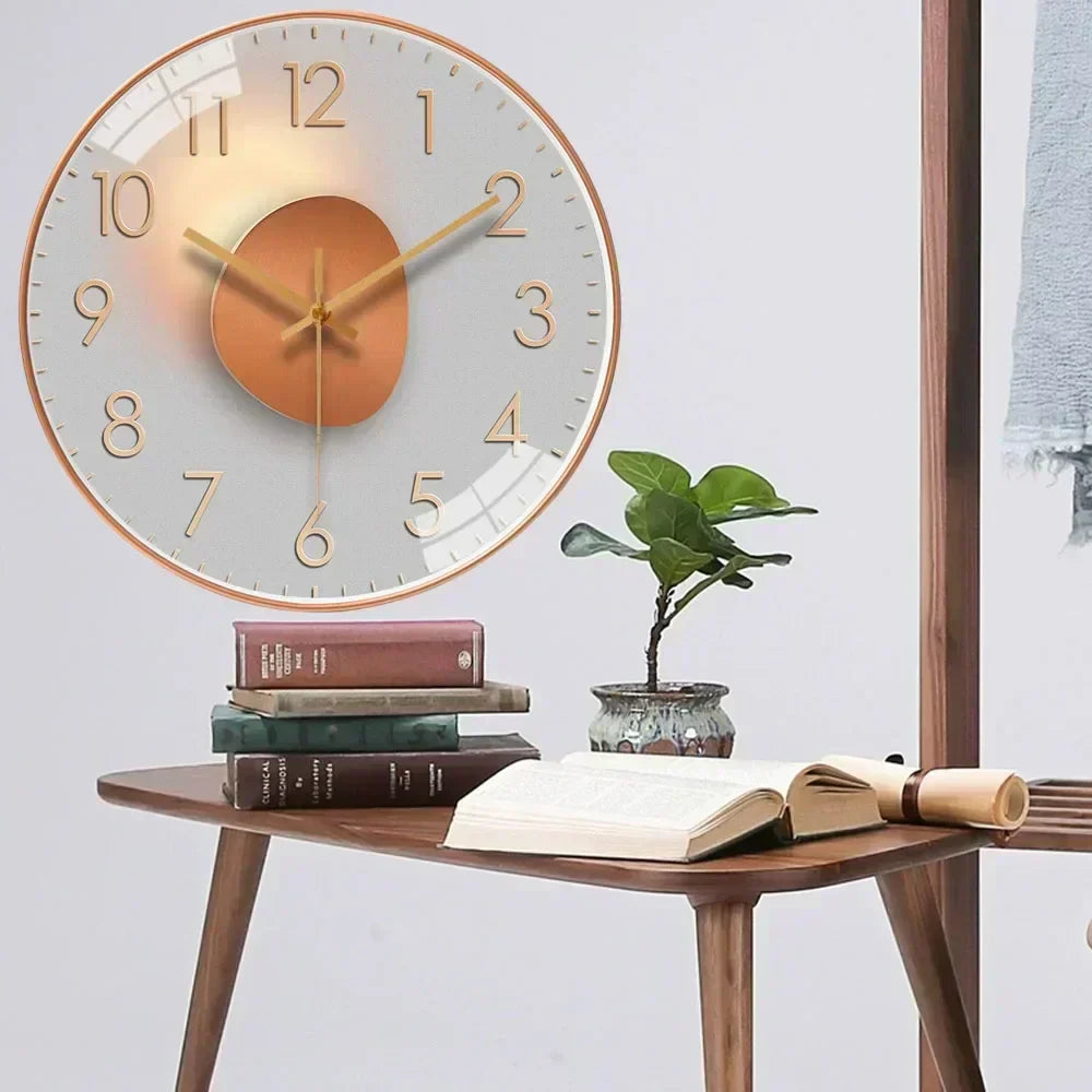 Wearclo | Timeless Whisper™ | Silent Classic Wall Clock | Noise-Free Design for Bedroom & Office Decor