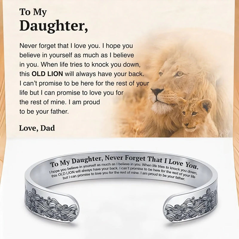 Wearclo | To My Daughter Proud of You Love Dad Bracelet