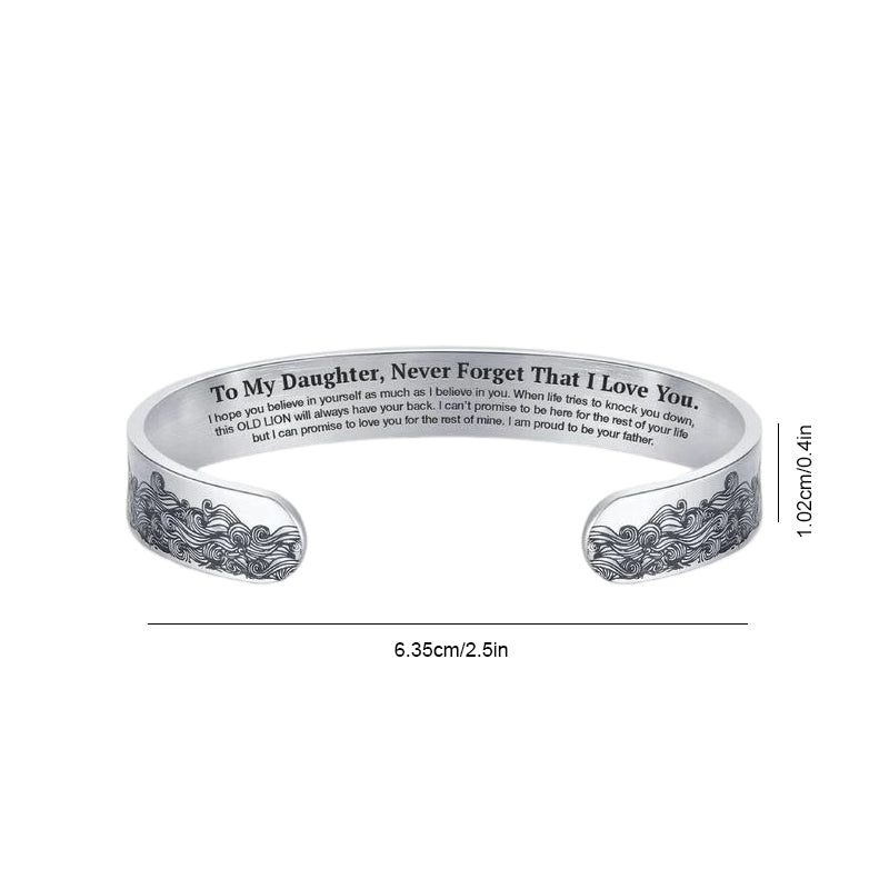 Wearclo | To My Daughter Proud of You Love Dad Bracelet