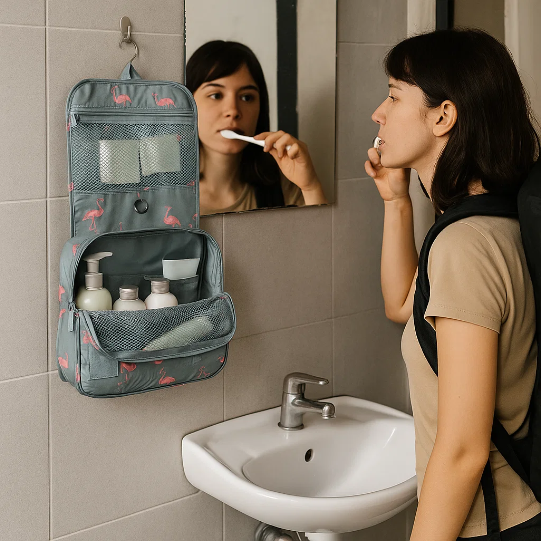 Wearclo | TravelEase Toiletry Bag | Water-Resistant and Organized | Travel
