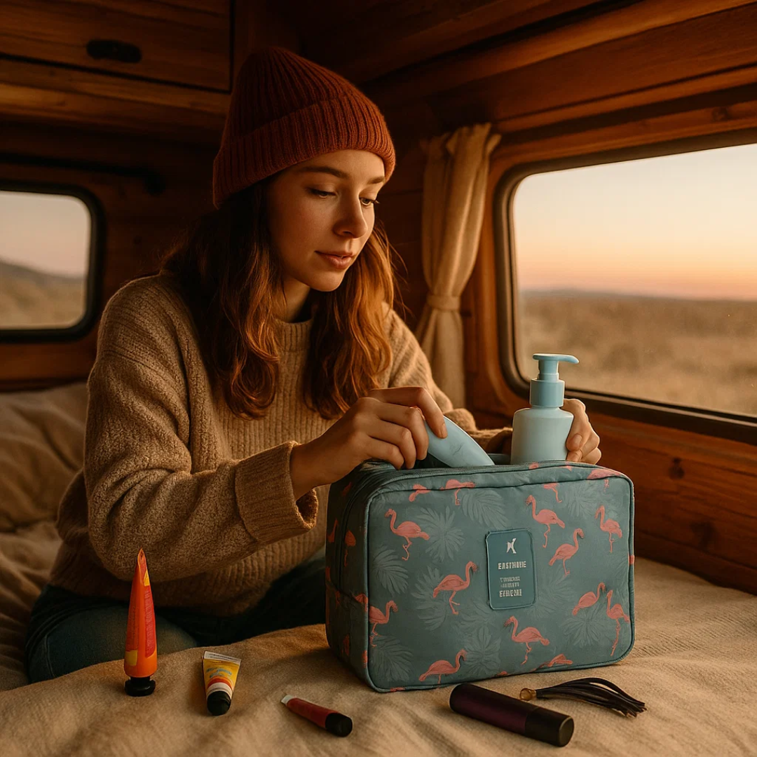 Wearclo | TravelEase Toiletry Bag | Water-Resistant and Organized | Travel
