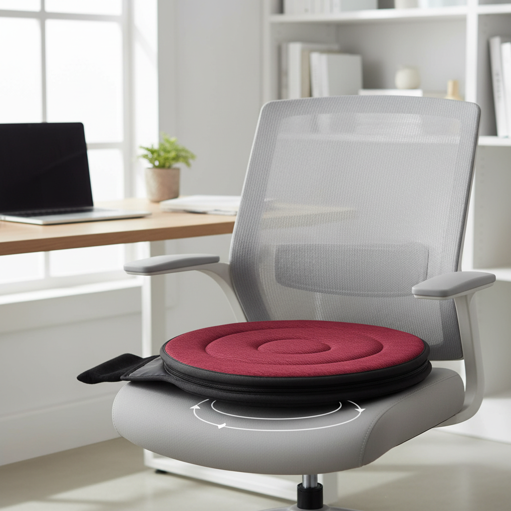 Wearclo | TurnEase 360° Rotating Seat Cushion – Comfortable Swivel Cushion for Car, Office & Home