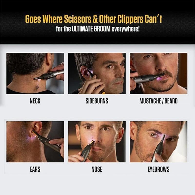 Wearclo | Ultra-Thin Precision Trimmer – Professional Grooming for Beard, Nose & Eyebrows
