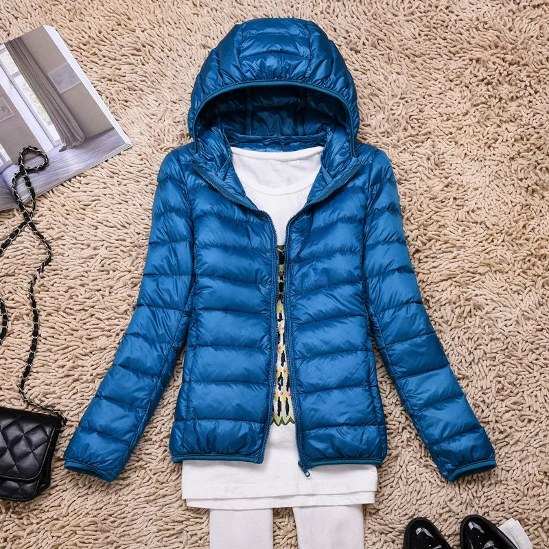 Wearclo | Ultralight Women's Down Jacket with Hood