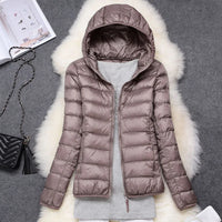 Wearclo | Hooded Lightweight Down Jacket for Women