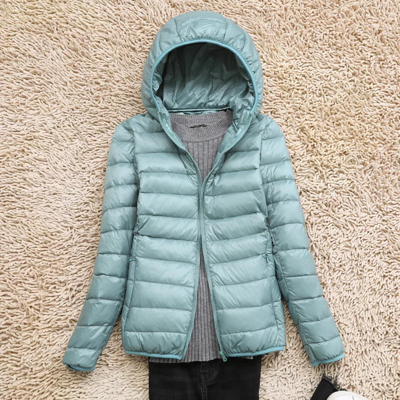 Wearclo | Ultralight Women's Down Jacket with Hood