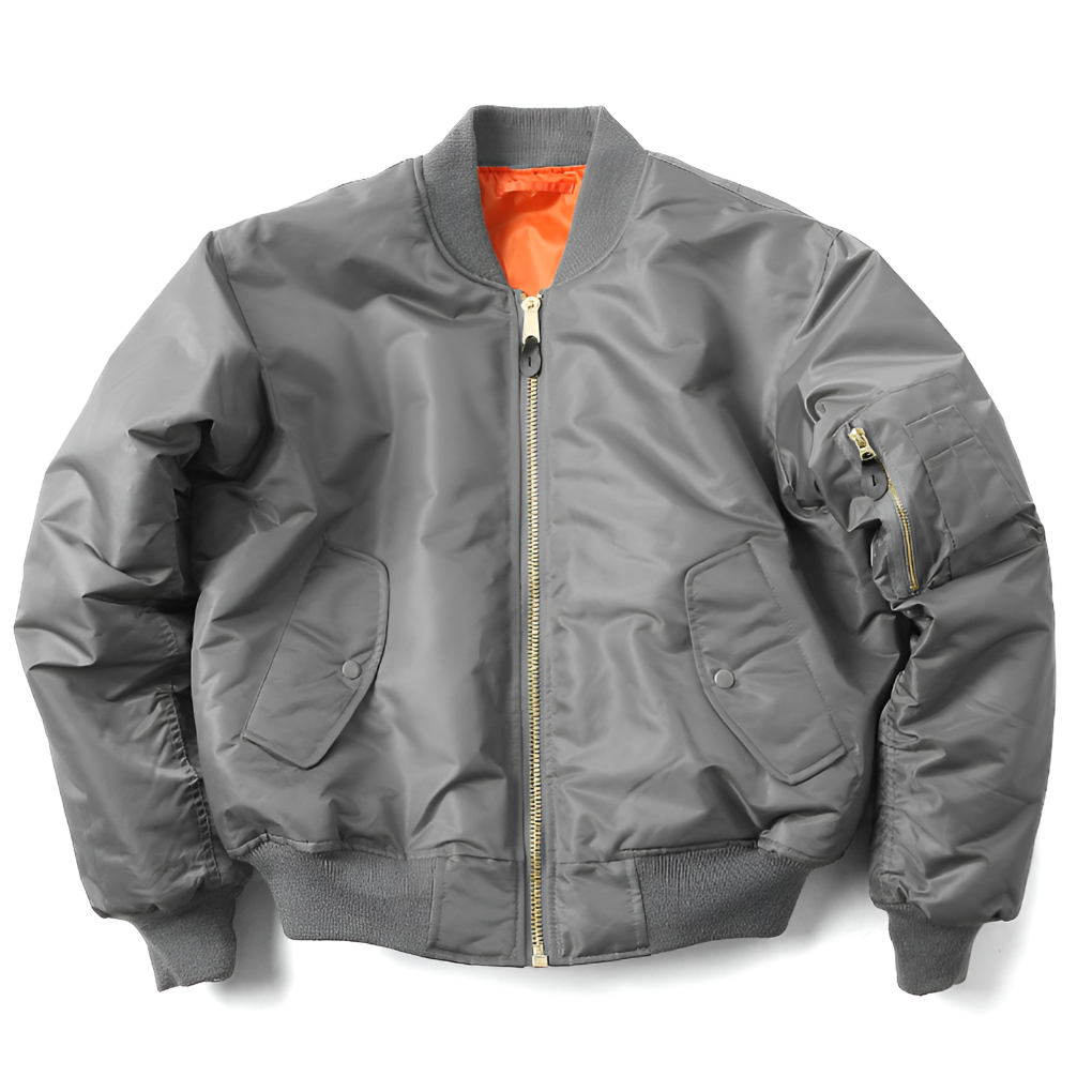 Wearclo | Unisex Bomber Jacket with Zipper
