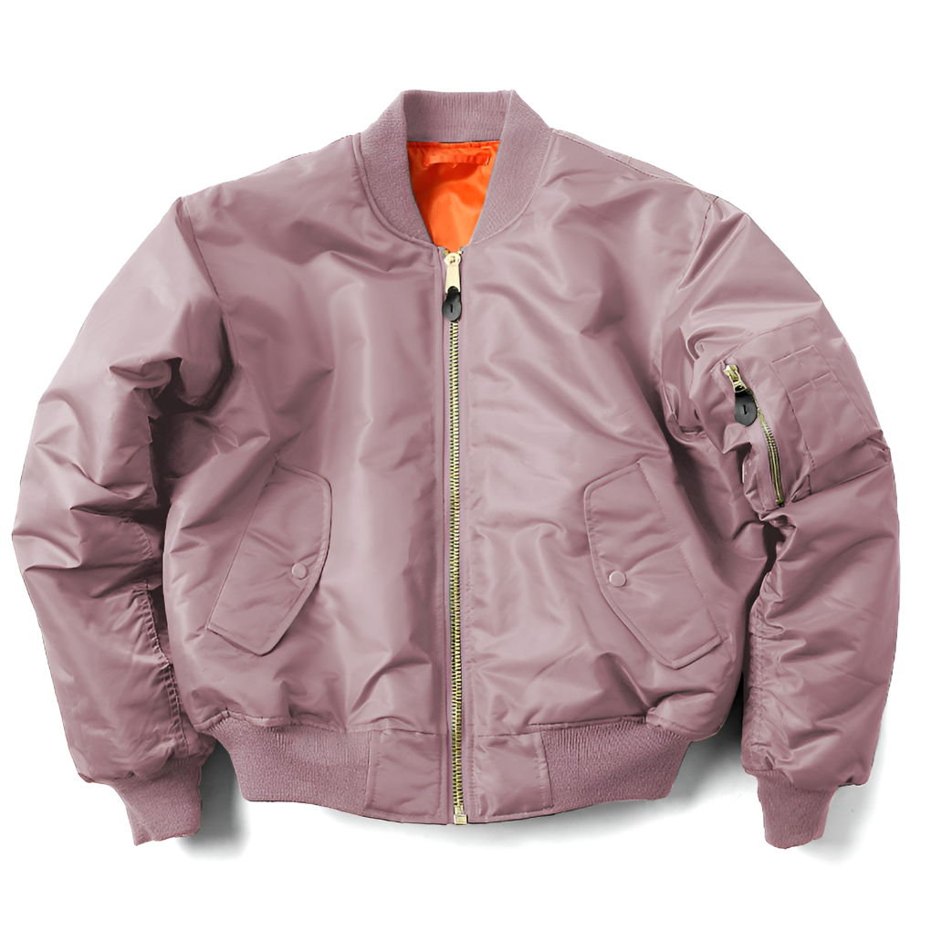 Wearclo | Unisex Classic Bomber Jacket with Ribbed Collar
