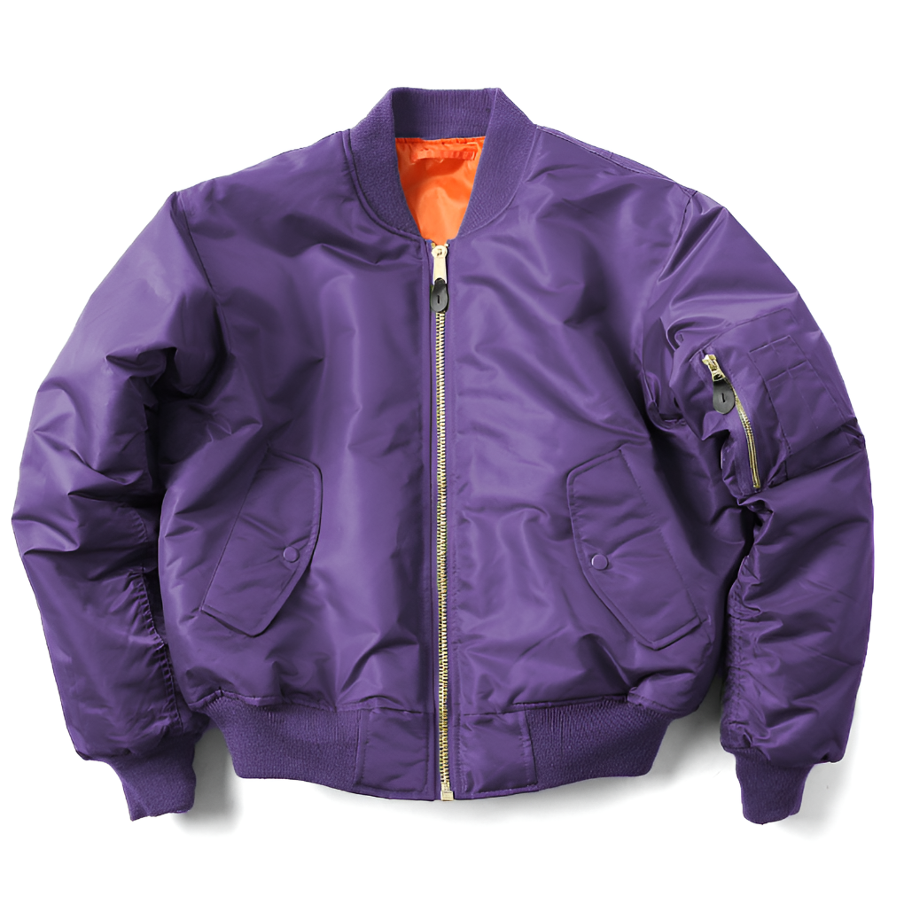 Wearclo | Unisex Classic Bomber Jacket with Ribbed Collar