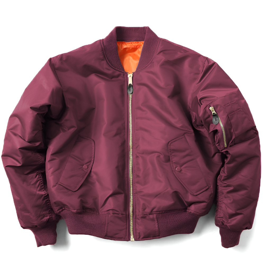 Wearclo | Unisex Classic Bomber Jacket with Ribbed Collar