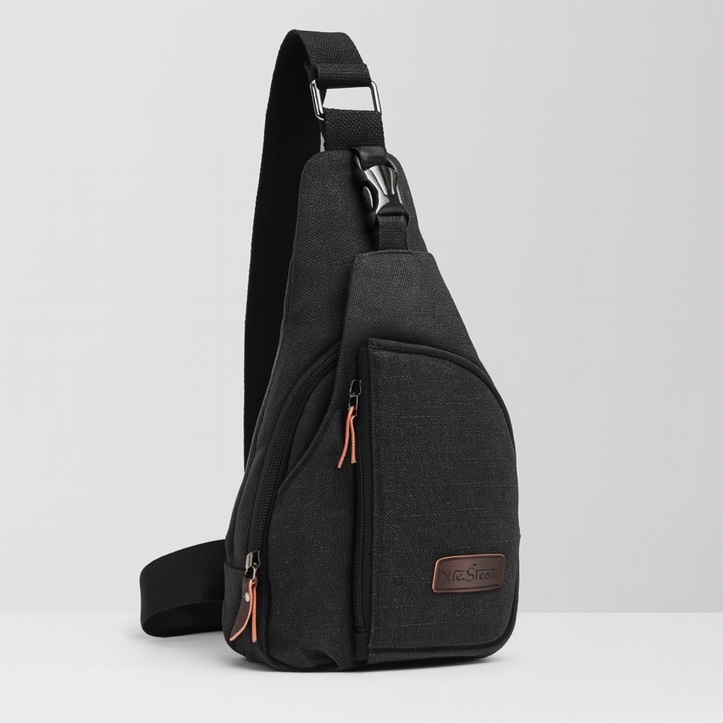 Wearclo | Unisex Sling Bag Vintage Canvas Crossbody