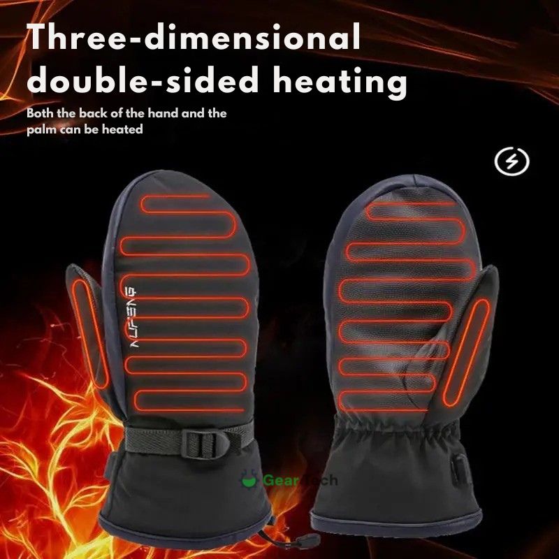 Wearclo | USB Electric Heated Gloves | Plug-and-play, dual-sided heating, waterproof design, suitable for skiing, hiking, and daily winter protection