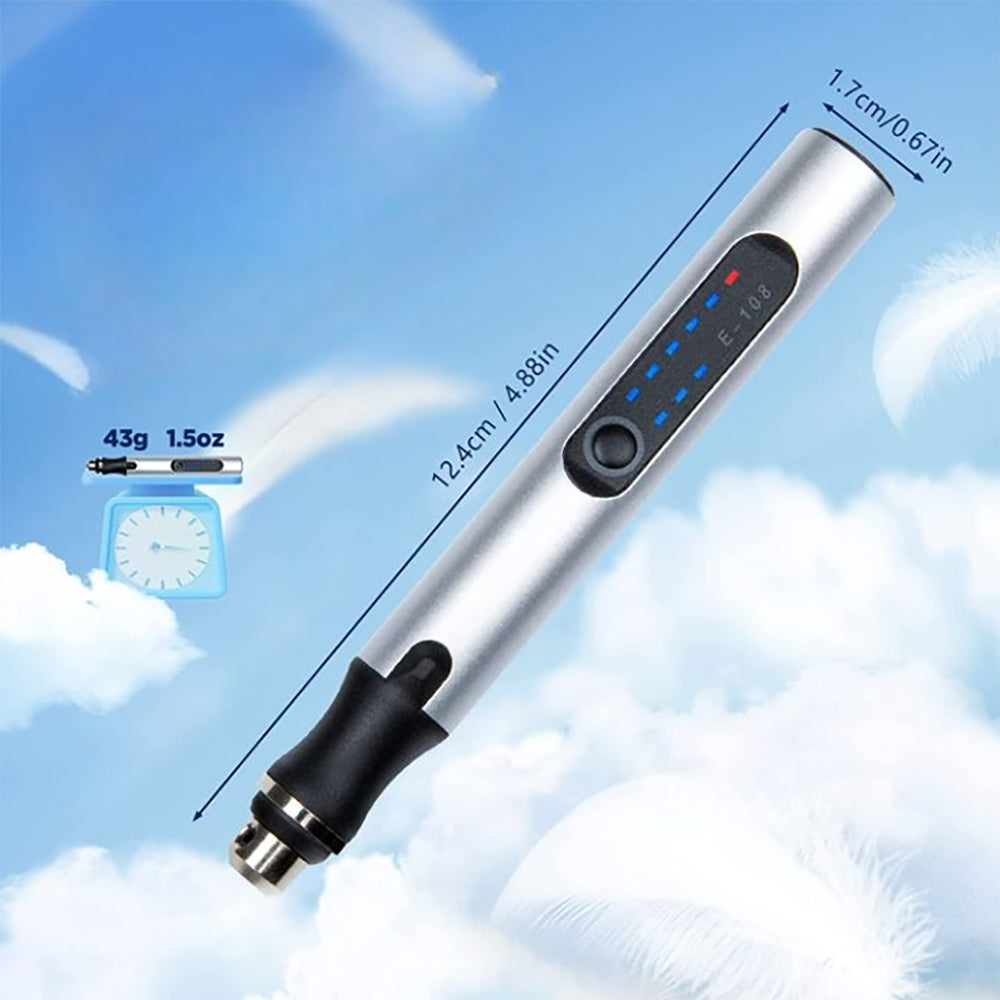 Wearclo | USB Rechargeable Engraving Pen | Precise and Quiet | Metal, Adjustable Speed