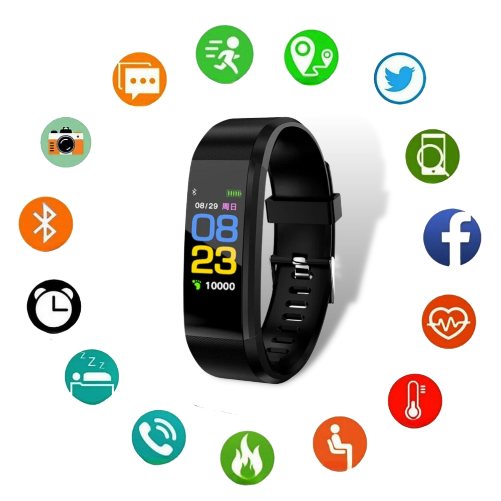 Wearclo | VitaWatch | Senior Smartwatch with Health Monitor and Large LED Screen