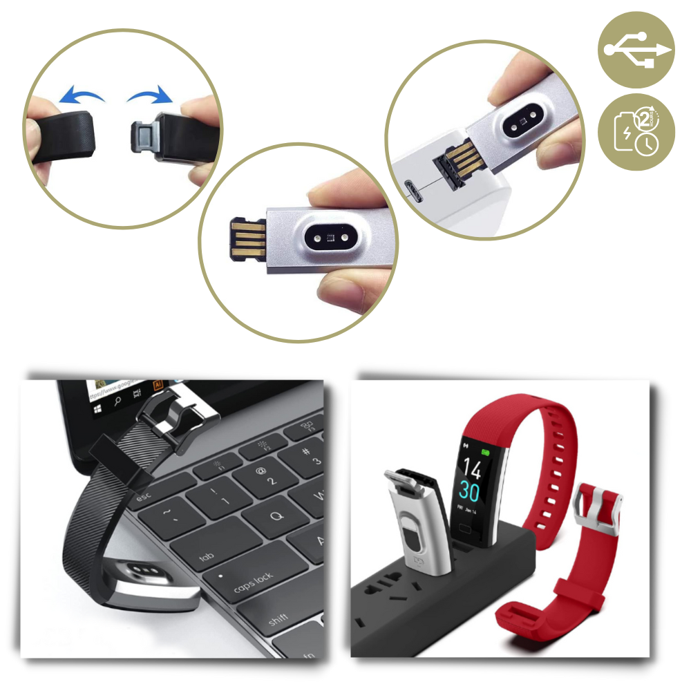 Wearclo | VitaWatch | Senior Smartwatch with Health Monitor and Large LED Screen