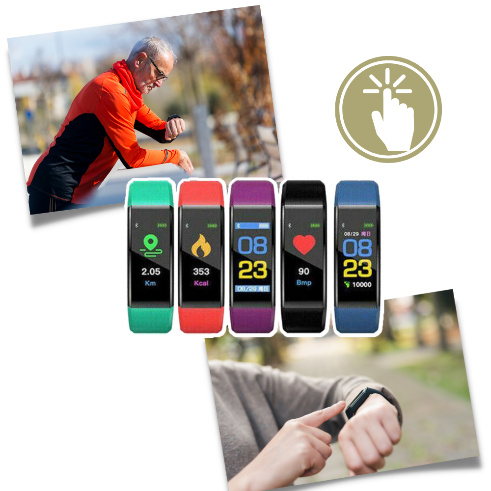 Wearclo | VitaWatch | Senior Smartwatch with Health Monitor and Large LED Screen