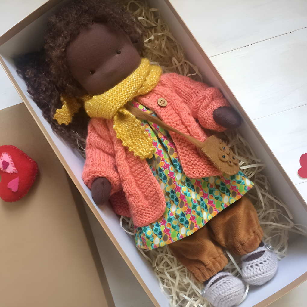 Wearclo | Waldorf Doll - Handmade Fabric Doll for Imaginative Play