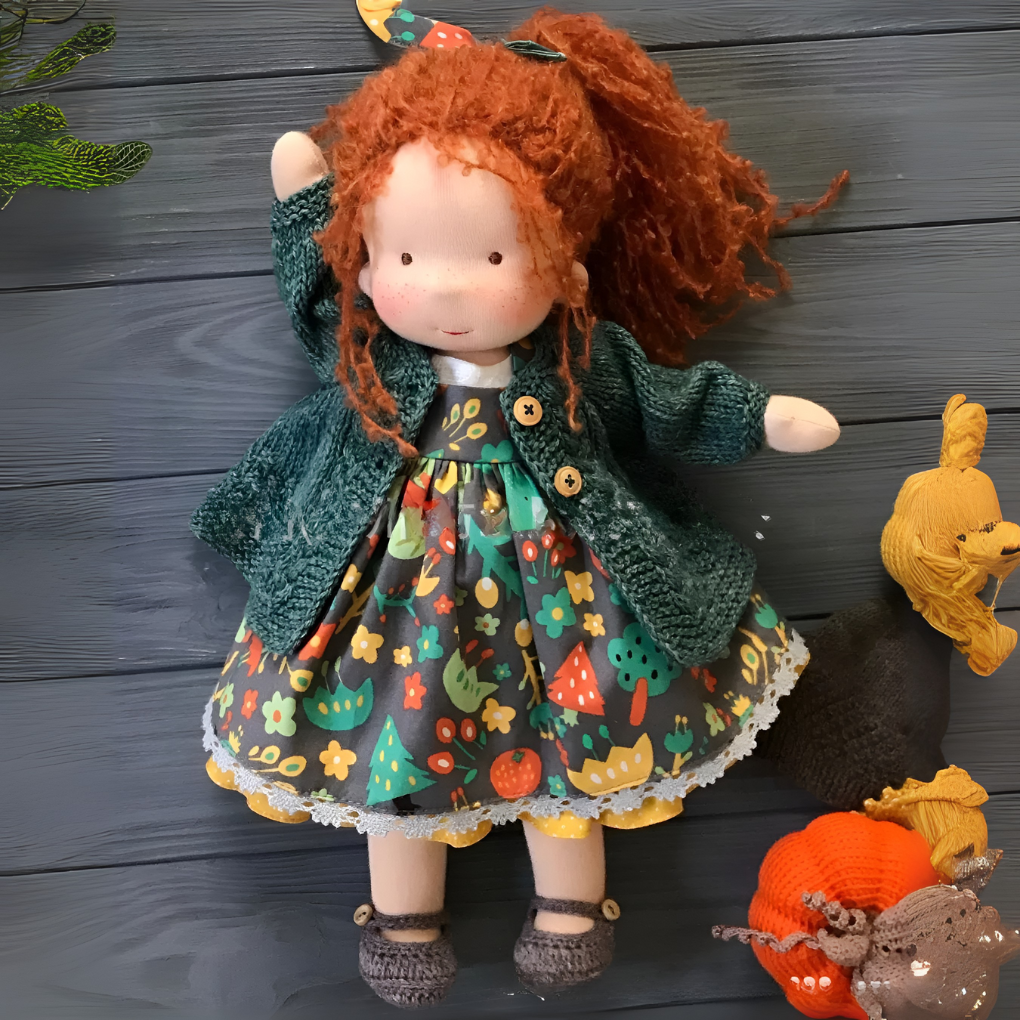 Wearclo | Waldorf Doll - Handmade Fabric Doll for Imaginative Play
