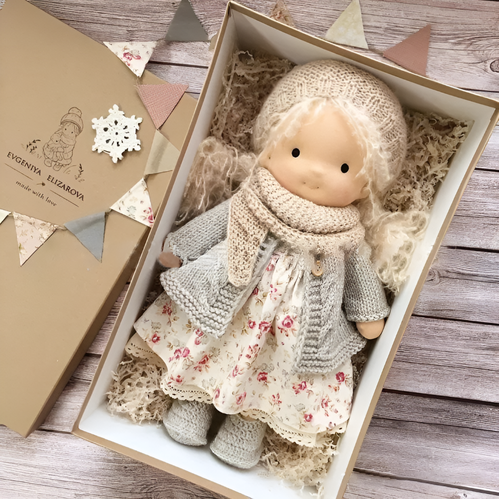 Wearclo | Waldorf Doll - Handmade Fabric Doll for Imaginative Play