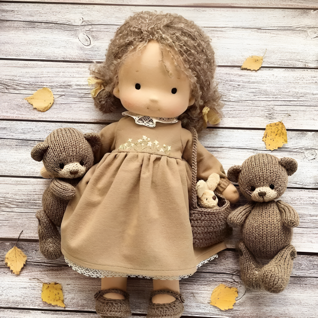 Wearclo | Waldorf Doll - Handmade Fabric Doll for Imaginative Play