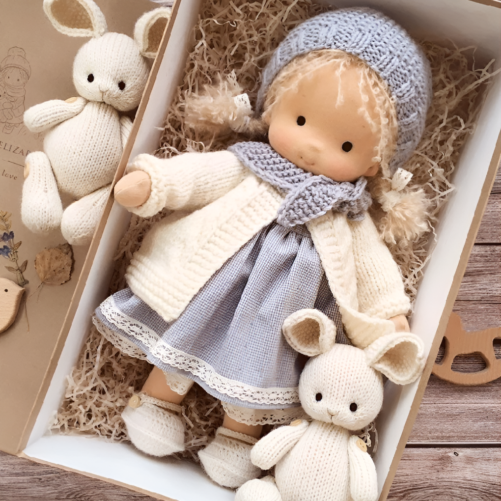 Wearclo | Waldorf Doll - Handmade Fabric Doll for Imaginative Play