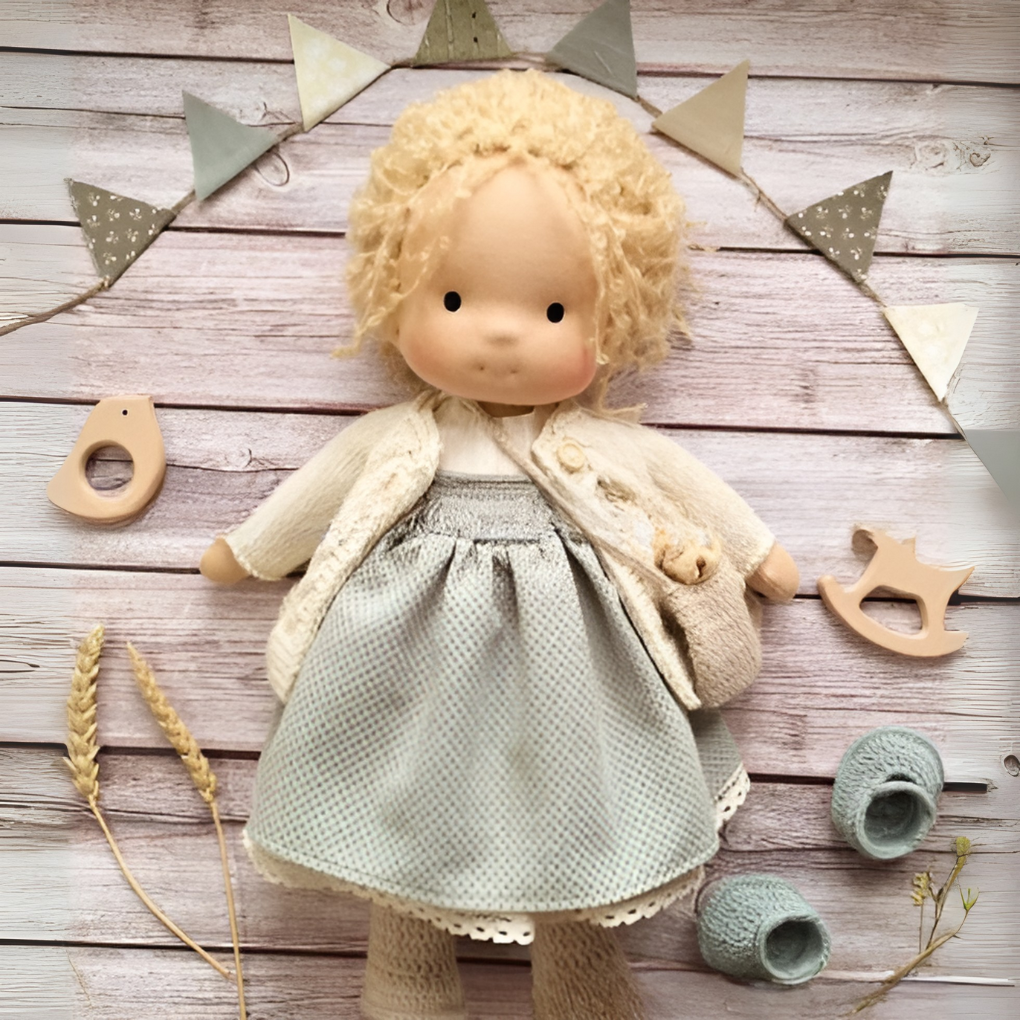 Wearclo | Waldorf Doll - Handmade Fabric Doll for Imaginative Play
