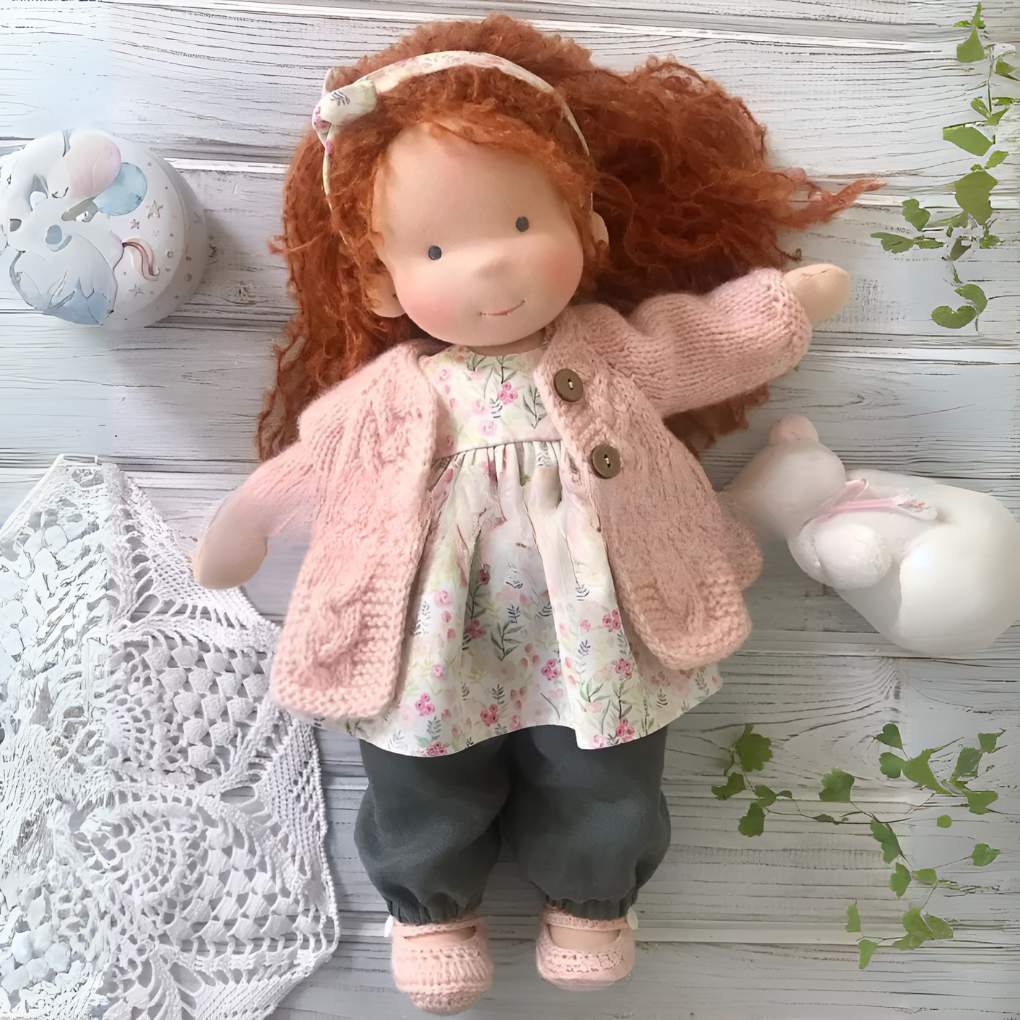Wearclo | Waldorf Doll - Handmade Fabric Doll for Imaginative Play