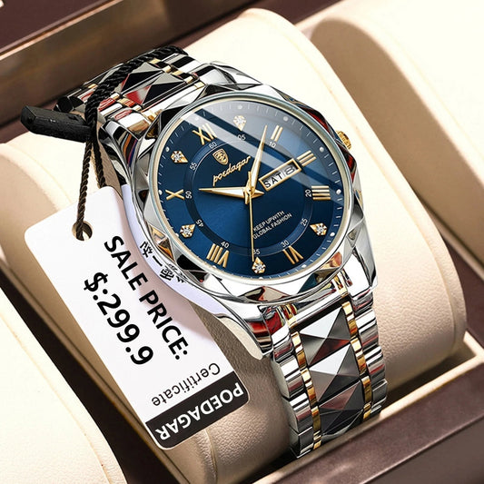 Wearclo | Waterproof Luxury Men's Wristwatch by the Top Brand with Luminous Function