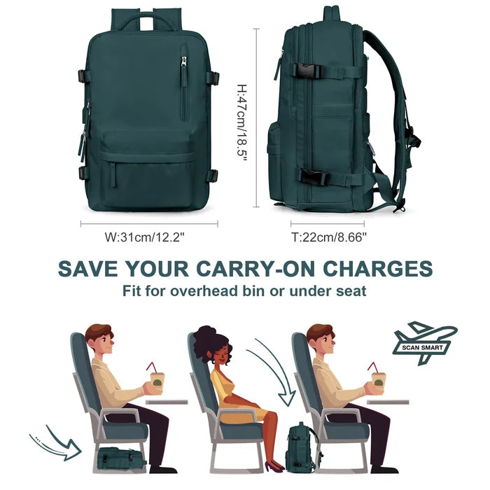Wearclo | Waterproof Travel Backpack for Women