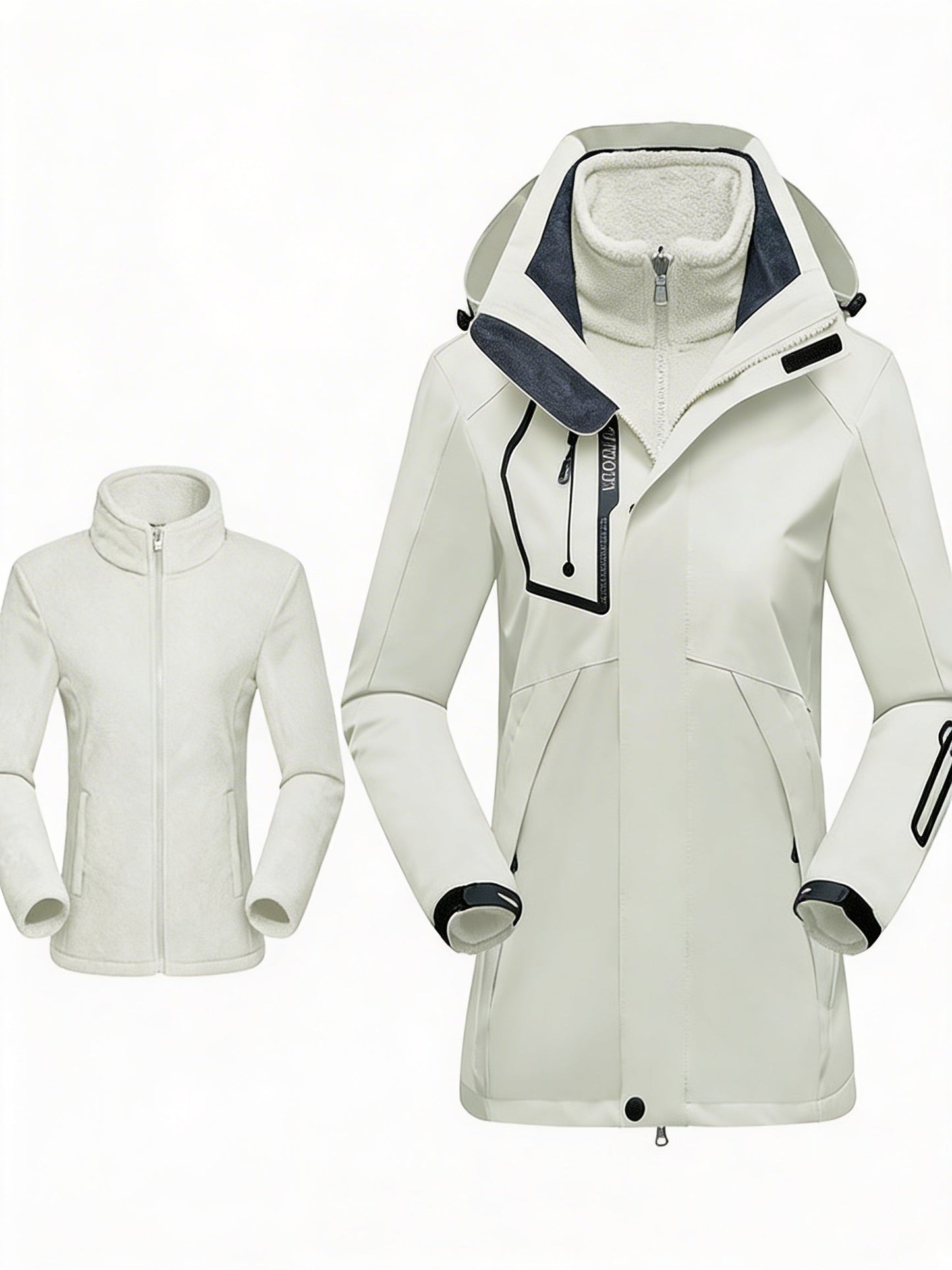 Wearclo | Women's 3-in-1 Waterproof Parka Jacket