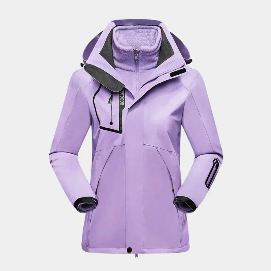 Wearclo | Women's 3-in-1 Waterproof Parka Jacket