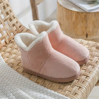 Wearclo | Women's Cozy Sherpa Lined Ankle Boot Slippers
