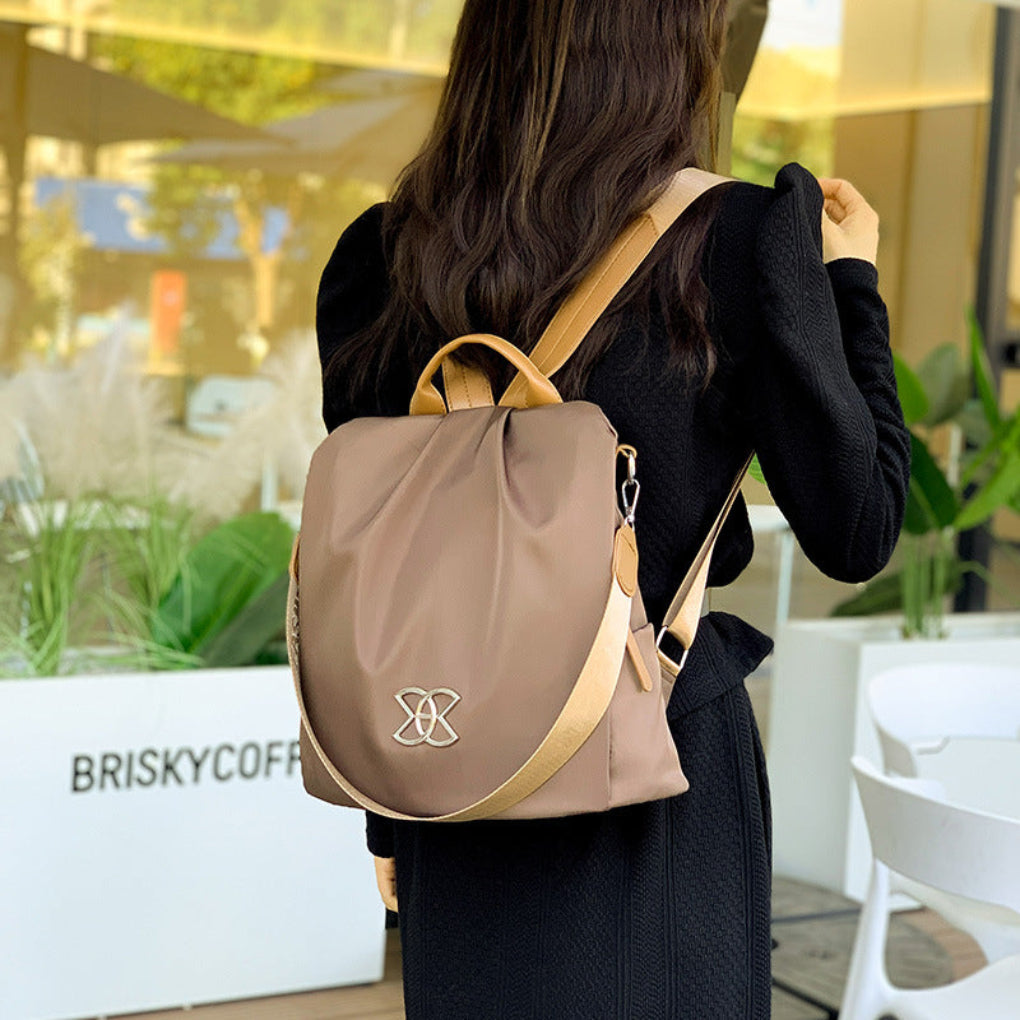 Wearclo | Women's Anti-Theft Backpack Ruched