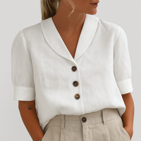 Wearclo | Women's Relaxed Collar Button Shirt