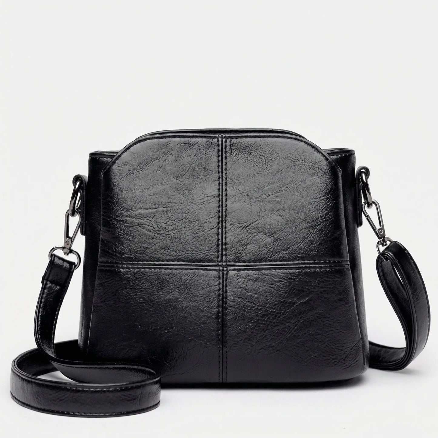 Wearclo | Women's Crossbody Bag with Stitch Detail