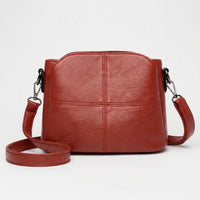 Wearclo | Women's Crossbody Bag with Stitch Detail