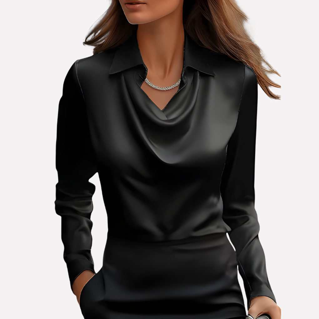 Wearclo | Women's Draped Neck Blouse