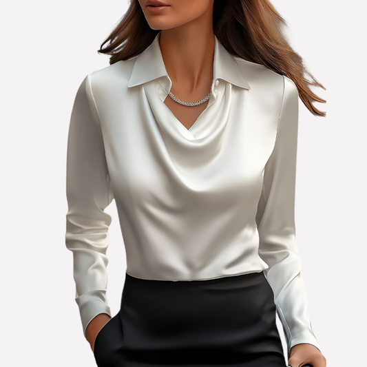 Wearclo | Women's Draped Neck Blouse