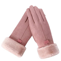 Wearclo | Women's Fleece Lined Winter Gloves with Touchscreen