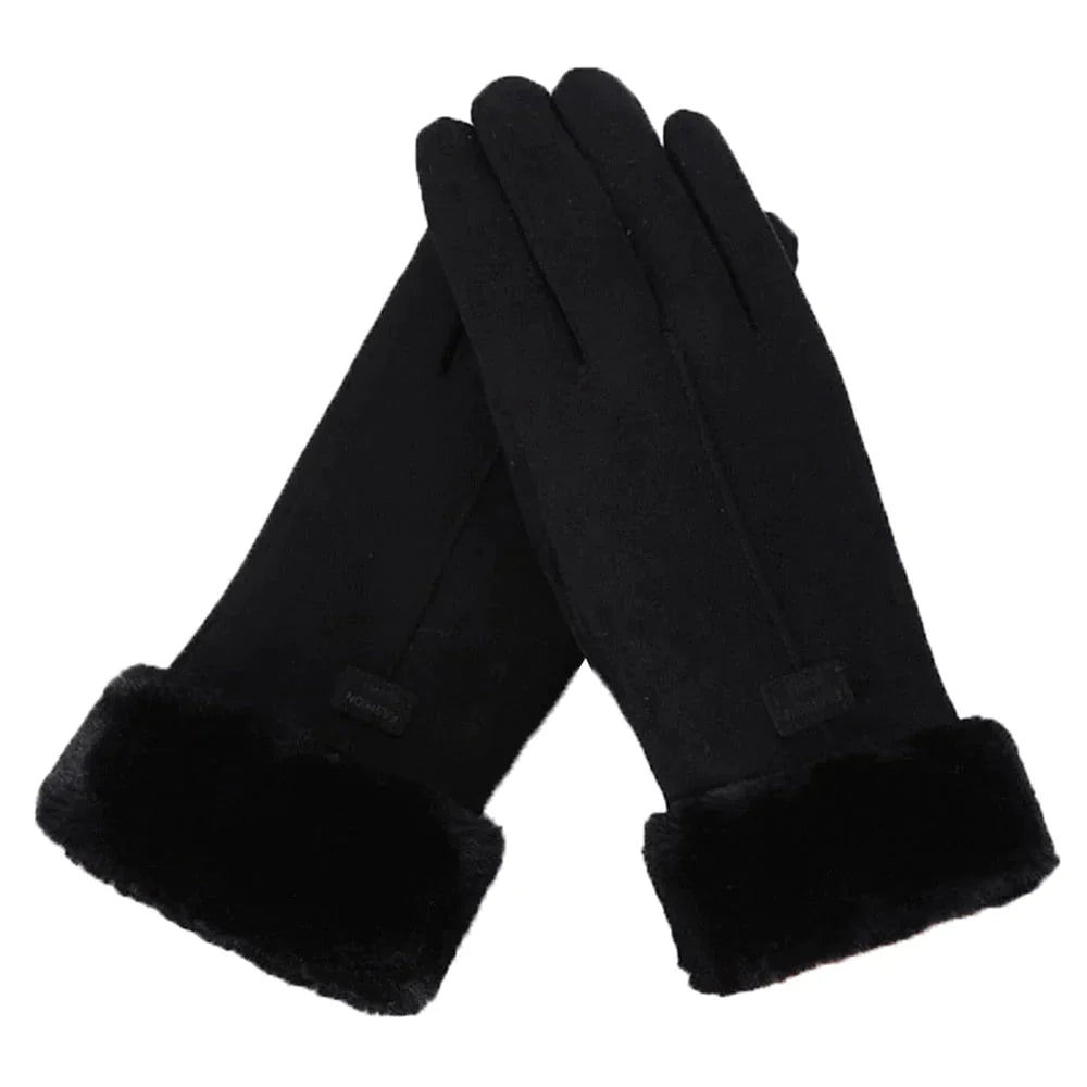 Wearclo | Women's Fleece Lined Winter Gloves with Touchscreen