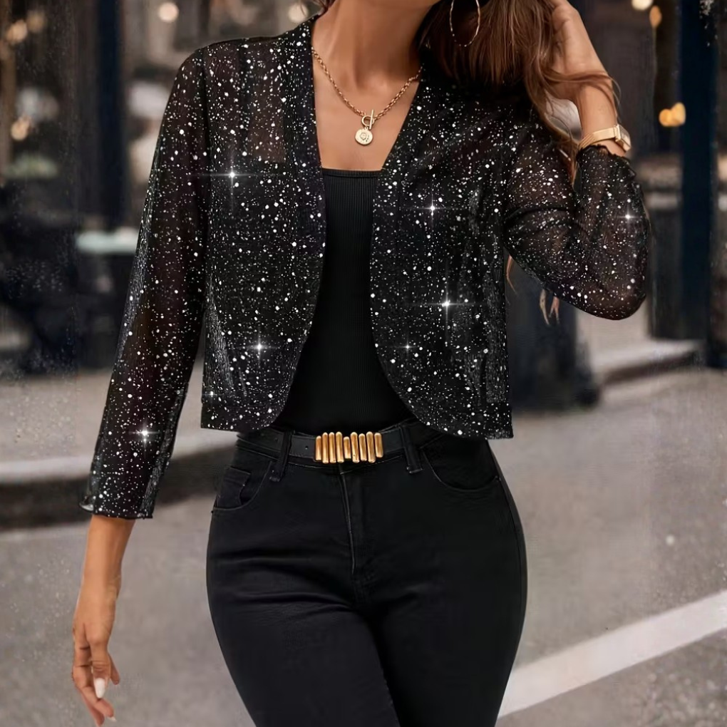 Wearclo | Women's Glitter Cardigan Jacket