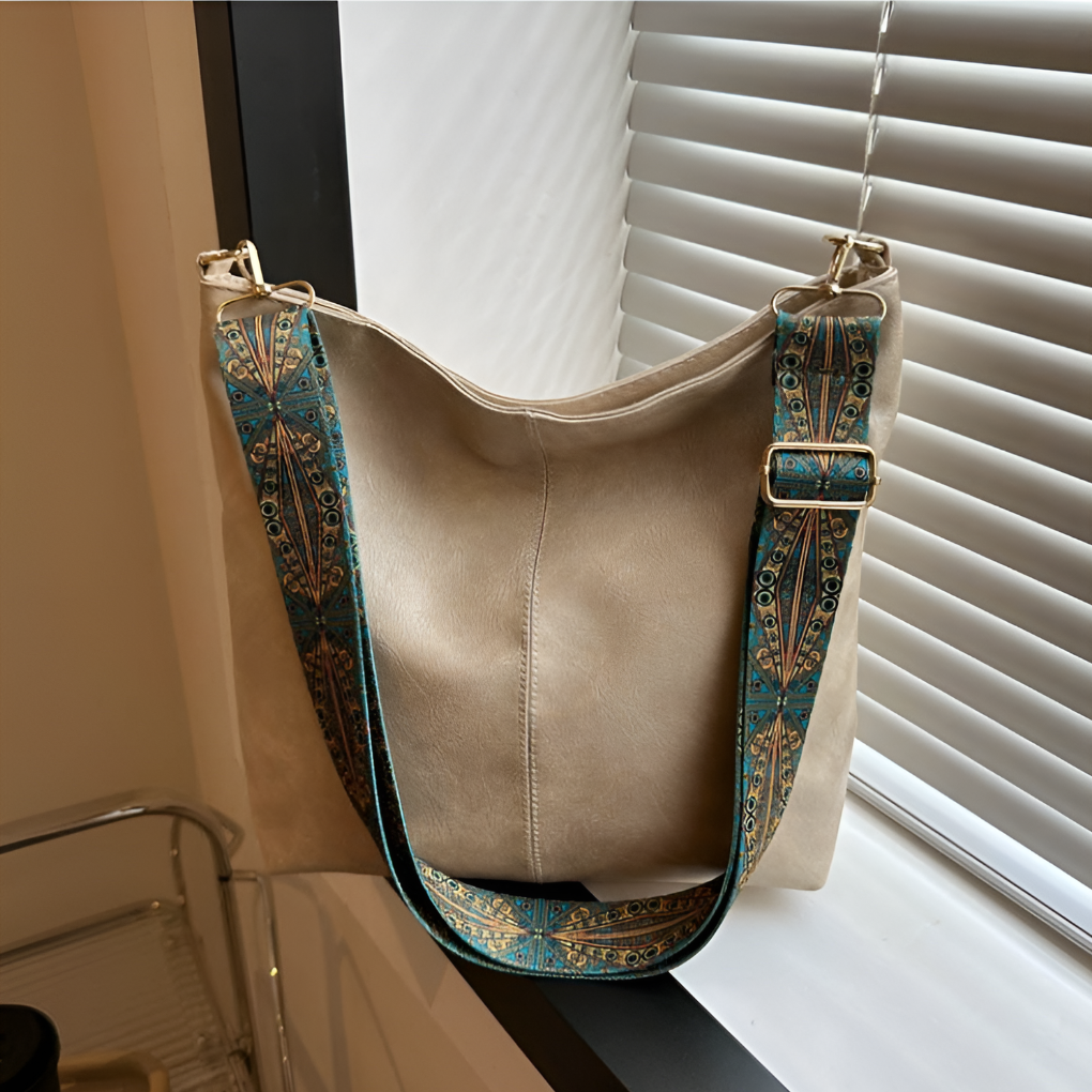 Wearclo | Women's Hobo Handbag with Decorative Strap