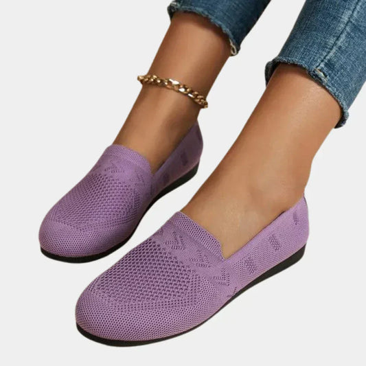 Wearclo | Women's Knit Loafers with Arch Support