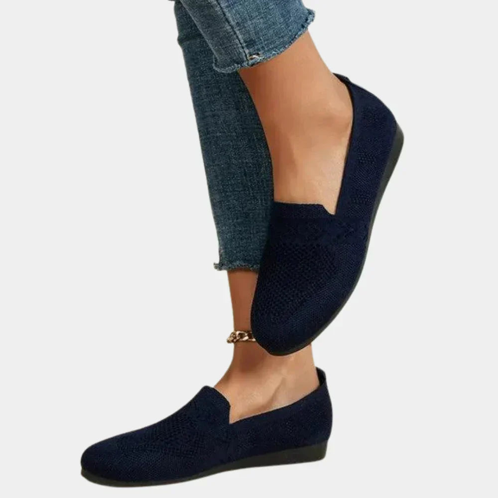 Wearclo | Women's Knit Loafers with Arch Support